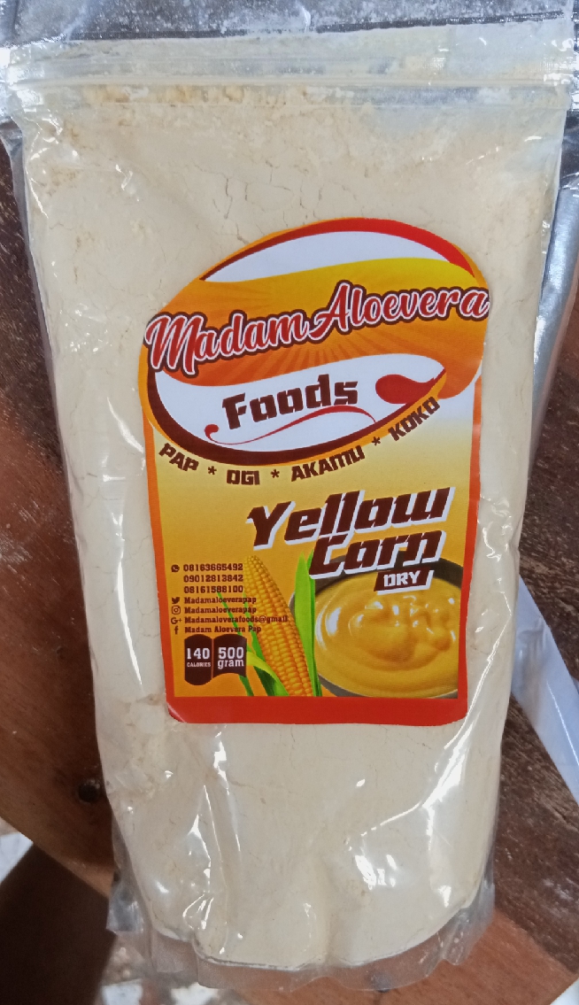 Yellow pap in powdered form(dry) 500g