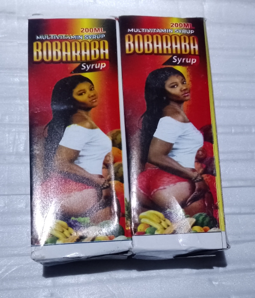 2 Bottles Bobaraba Syrup for Butt Enlargement